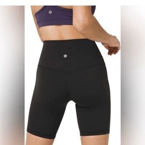LULULEMON Align Black 10” Biker Shorts Super High Rise Women’s Size 4 Yoga